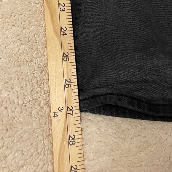 American Eagle Outfitters Womens Black Mom Jeans Size 6 Regular Cotton Blend Cas - Picture 2 of 16